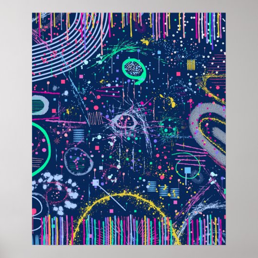 Bold Explorer: Abstract Maximalism  Poster (Voorkant)