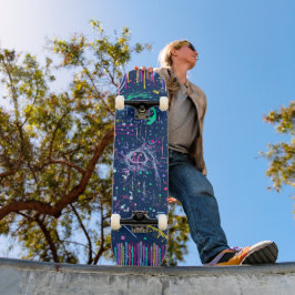 Bold Explorer: Abstract Maximalisme  Persoonlijk Skateboard
