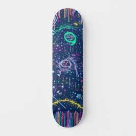 Bold Explorer: Abstract Maximalisme  Persoonlijk Skateboard