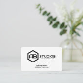 Bold Eye-Catching Business Card for Professionals Visitekaartje (Staand voorkant)