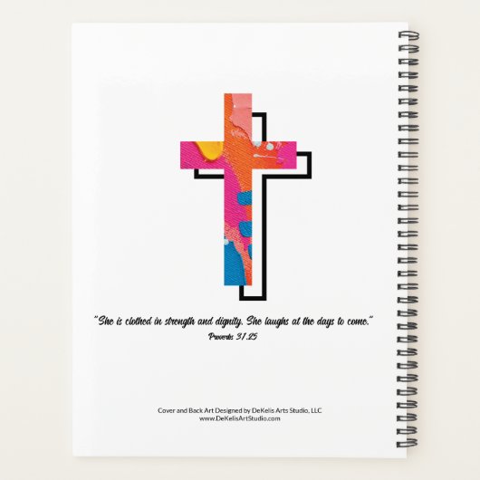 Bold Faith Inspirerend niet-gedateerde Planner (Achterkant)