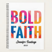 Bold Faith Inspirerend niet-gedateerde Planner (Voorkant)
