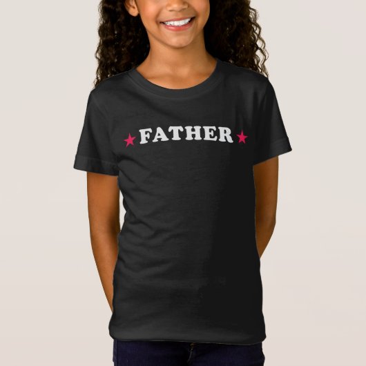 Bold FATHER Lettering T-Shirt (Voorkant)