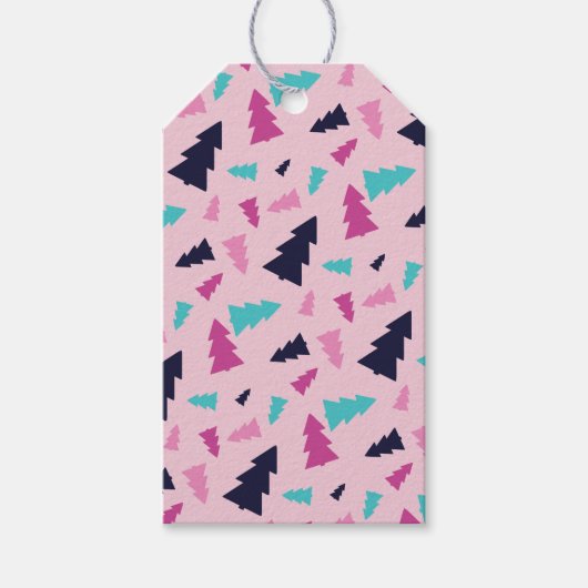 Bold Feestelijke Bos Gift Label Cadeaulabel (Voorkant)