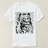 Bold & Fierce Tiger T-shirt – met de hand getekend (Design voorkant)