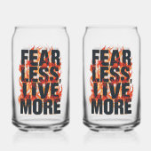 Bold Fiery Motivational Typography Blikvorm Glas (Voorkant)
