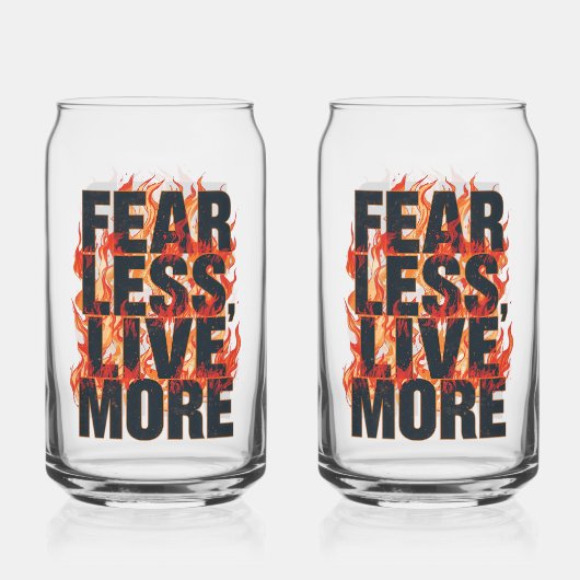 Bold Fiery Motivational Typography Blikvorm Glas (Achterkant)