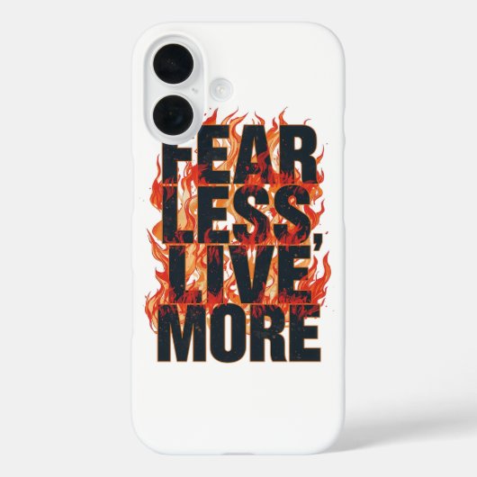 Bold Fiery Motivational Typography Case-Mate iPhone Case (Achterkant)