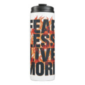 Bold Fiery Motivational Typography Thermosbeker (Voorkant)