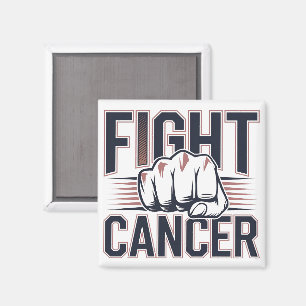 Bold Fist Graphic voor Cancer Warriors Magneet