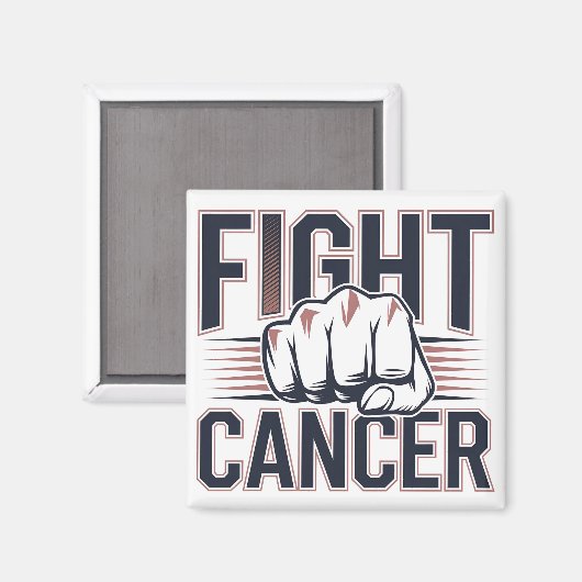 Bold Fist Graphic voor Cancer Warriors Magneet (Voorkant / Achterkant)