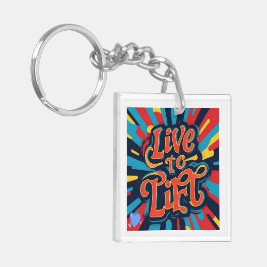 "Bold Fitness Journey" Sleutelhanger (Voorkant Links)