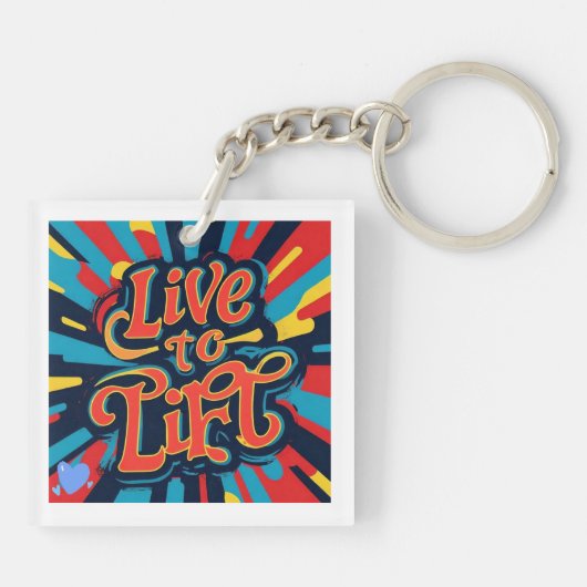 "Bold Fitness Journey" Sleutelhanger (Achterkant)