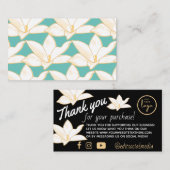 Bold Floral Hartelijk dank voor de Kaart van de be (Voorkant / Achterkant)