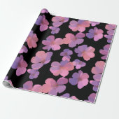 Bold Floral Spring Gift Wrap Cadeaupapier (Uitgerold)