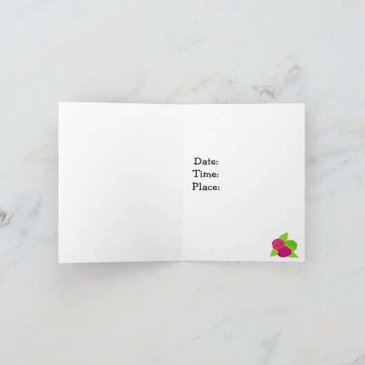 Bold Flowers House Warming Party Uitnodiging (Binnen)