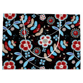 Bold Folk Floral Pattern Groot Cadeauzakje (Achterkant)