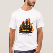Bold Forest Fire Graphic T-shirt (Voorkant)