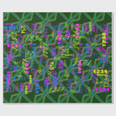 Bold Forest Green Union Jack Cadeaupapier (Vlak)