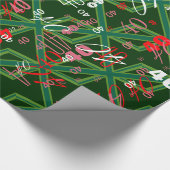 Bold Forest Green Union Jack Cadeaupapier (Hoek)