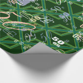 Bold Forest Green Union Jack Cadeaupapier (Hoek)