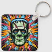 "Bold Frankenstein" Aluminum Keychain (Achterkant)