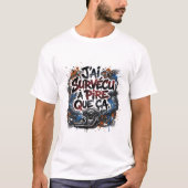 Bold French biker quote – graffiti T-shirt (Voorkant)