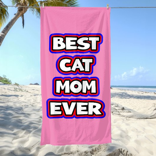 Bold & Fun Beste Kat Mama Ooit Strandlaken