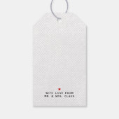 Bold & Fun Black & White Happy Holidays Cadeaulabel (Achterkant)