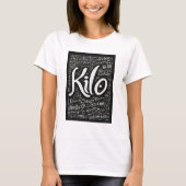 Bold & Fun "Kilo" Cursief T-shirt (Voorkant)