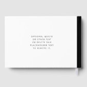 Bold Fun Minimalist Black Stripe Sweet 16 Gastenboek (Achterkant)