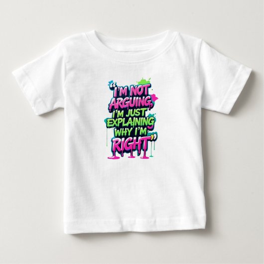 Bold Funny Quote Neon Graffiti Design (Voorkant)