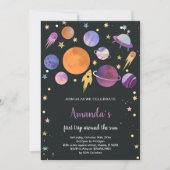 Bold Galaxy Theme voor kinderen Kaart (Voorkant)