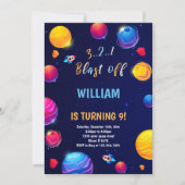 Bold Galaxy Theme voor kinderen Kaart (Voorkant)