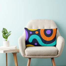 Bold Geometric Circles Throw Pillow Kussen