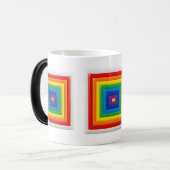 Bold Geometric Color Block Magische Mok (Voorkant links)