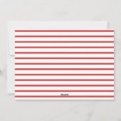 Bold Geometric Holiday Photo Card | Red Feestdagenkaart (Achterkant)