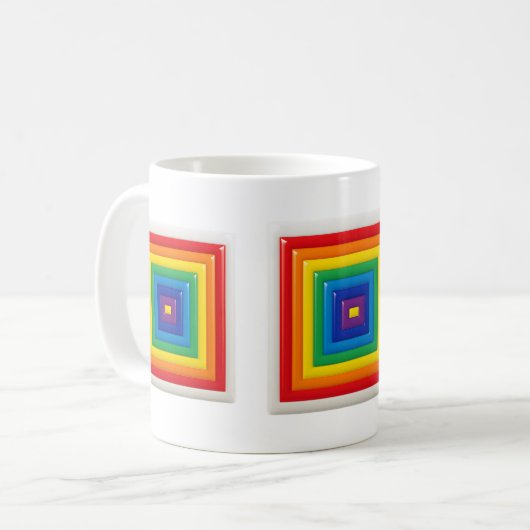 Bold Geometric Pop Art Koffiemok (Voorkant links)