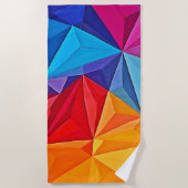 Bold Geometric Prism Abstract Art Strandlaken (Voorkant)