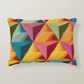 Bold Geometric Triangle Pattern  Accent Kussen (Voorkant)