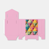 Bold Geometric Triangle Pattern Bedankdoosjes (Uitgevouwen)