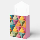 Bold Geometric Triangle Pattern Bedankdoosjes (Geopend)