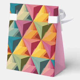 Bold Geometric Triangle Pattern  Bedankdoosjes
