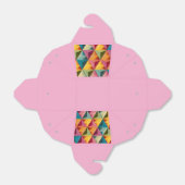 Bold Geometric Triangle Pattern  Bedankdoosjes (Uitgevouwen)