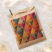 Bold Geometric Triangle Pattern Bedankzakje (Geknipt)