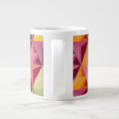 Bold Geometric Triangle Pattern  Grote Koffiekop (Achterkant)