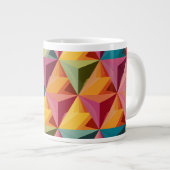 Bold Geometric Triangle Pattern  Grote Koffiekop (Voorkant rechts)
