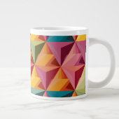 Bold Geometric Triangle Pattern  Grote Koffiekop (Rechts)