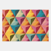 Bold Geometric Triangle Pattern  Inpakpapier Vel (Voorkant 3)