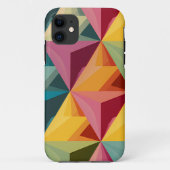 Bold Geometric Triangle Pattern IPhone Case (Achterkant)